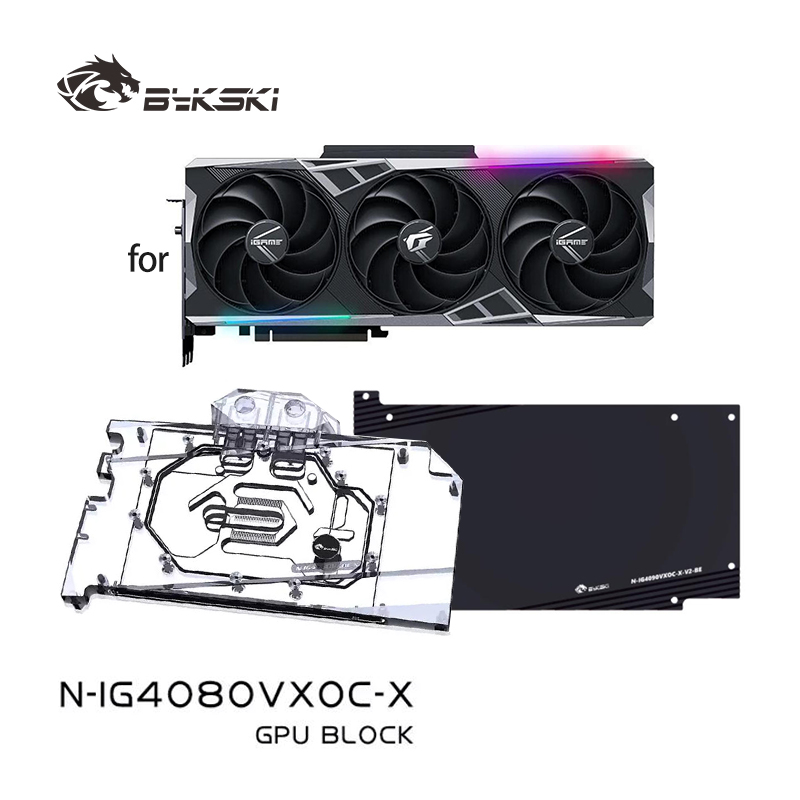 Rtx 4080 Water Cooling Block - Bykski N-IG4080VXOC-X Water Block untuk Kartu
