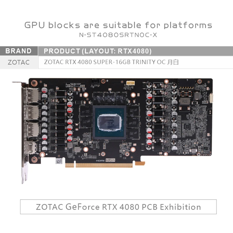 Bykski N-ST4080SRTNOC-X GPU Bl - Rtx 4080 Water Cooling Block ulasan dan harga